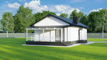 Проект S 1-70-2 частного дома для строительства