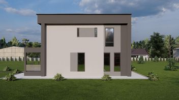 Проект Двухэтажный коттедж С180 частного дома для строительства