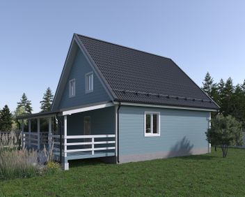 Проект Каркасный дом по проекту Бавария частного дома для строительства