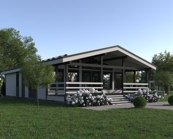 Проект Каркасный дом по проекту Корсика частного дома для строительства