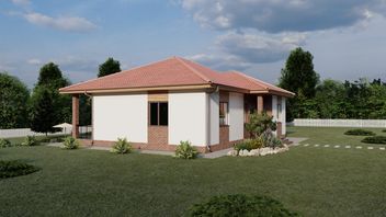 Проект Коттедж С100-2 частного дома для строительства