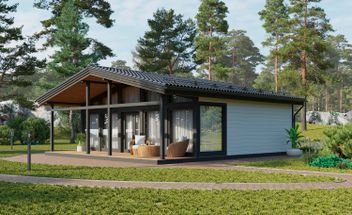 Проект Дом "Флоки 99" в скандинавском стиле частного дома для строительства