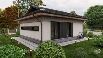 Проект Одноэтажный дом "Дзен 68" частного дома для строительства