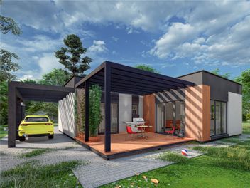 Проект Одноэтажный дом LIFE 147 частного дома для строительства