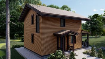 Проект Лесное 134 частного дома для строительства