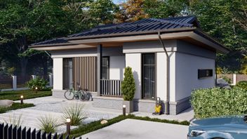 Проект Одноэтажный дом "Дзен 80" частного дома для строительства