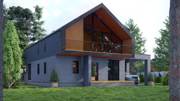 Проект Дом из CLT "Ливадия" частного дома для строительства