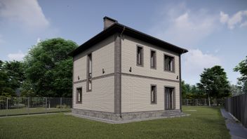 Проект Двухэтажный дом "VAST" частного дома для строительства